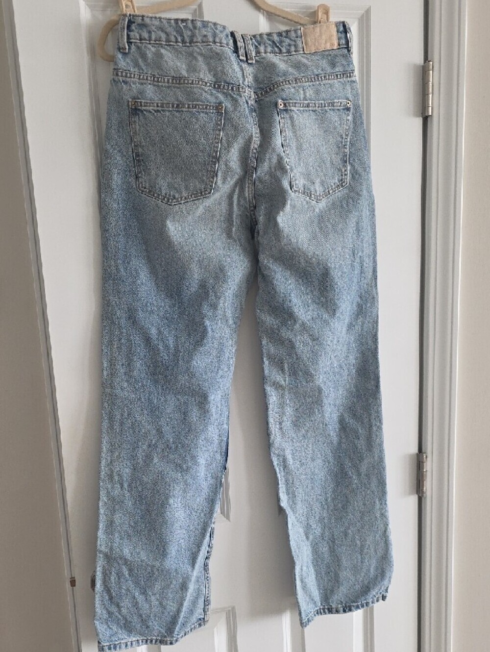 Zara Light Blue Straight-Leg Jeans - Picture 4 of 6